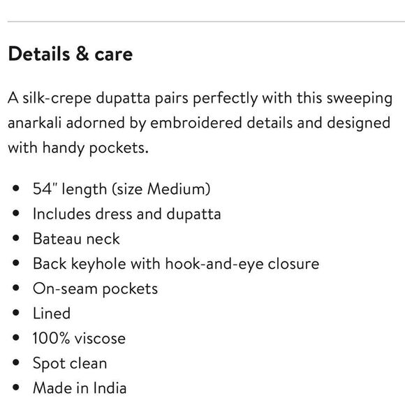 Sani Nila Anarkali / size L - Picture 9 of 9